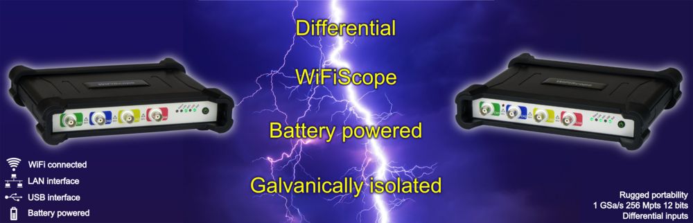 TiePie Differential WiFiScope world wide measuring