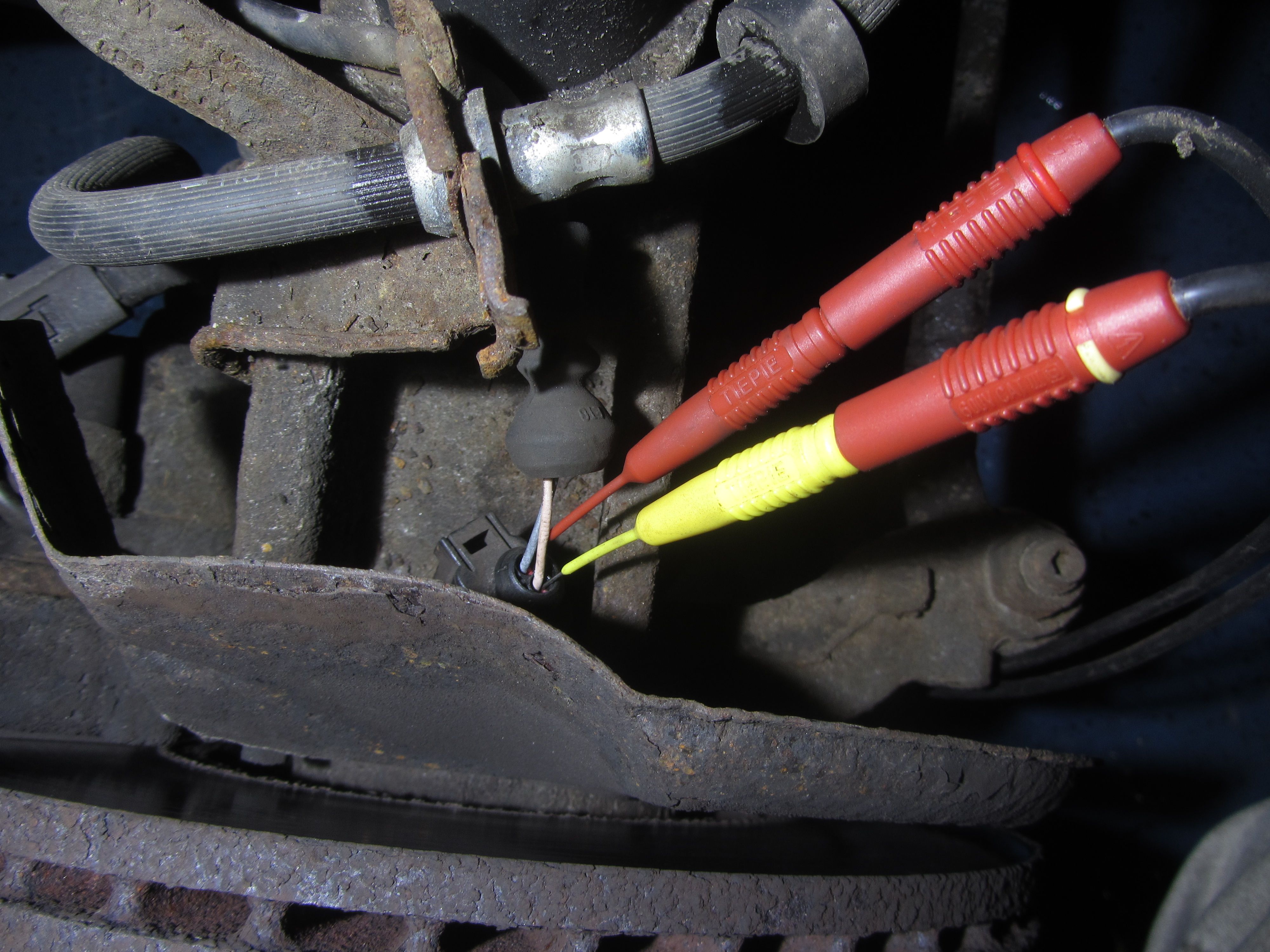 Hall effect ABS sensor measurement