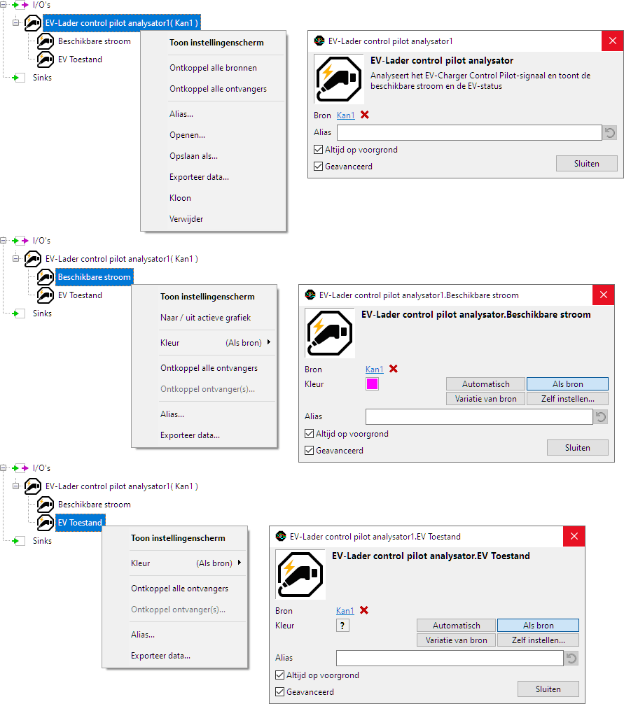 EV Charger Control Pilot Analyzer control