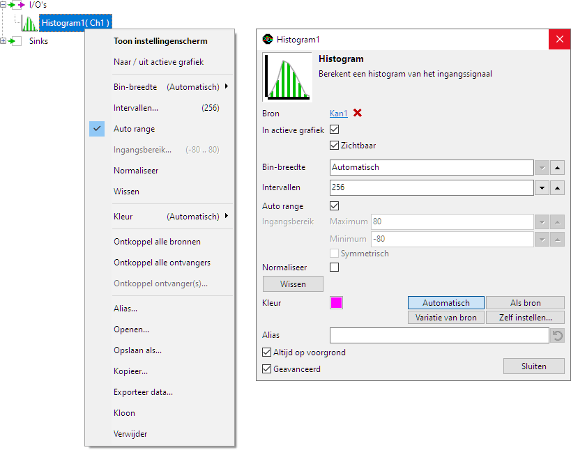 Histogram control