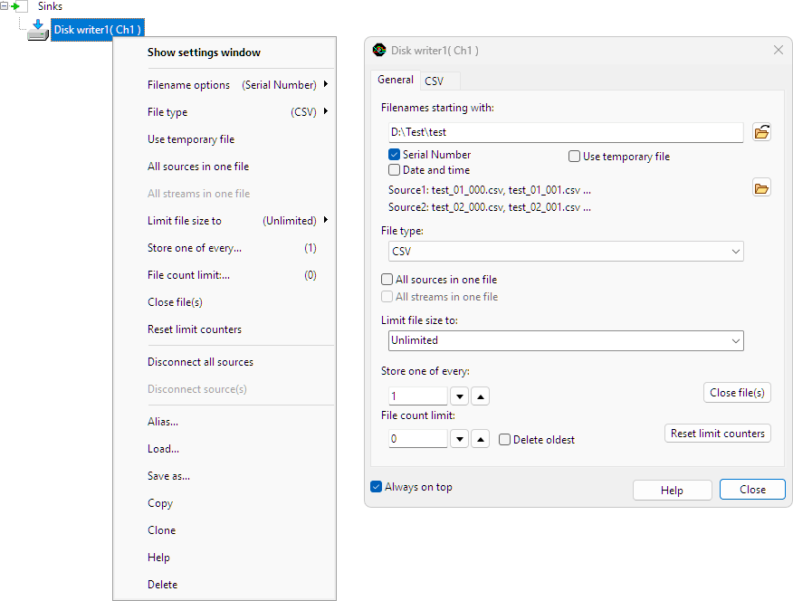 Disk writer