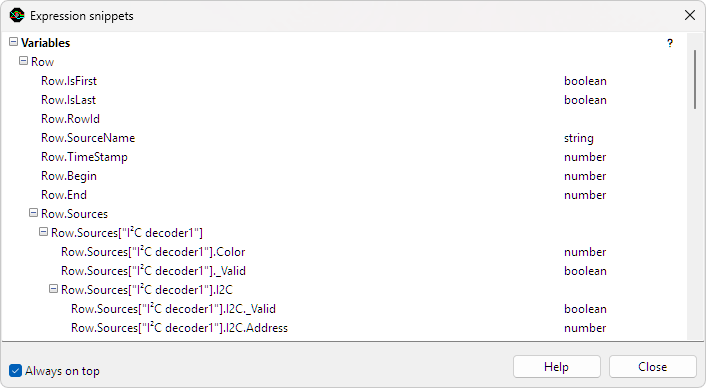 Filter toolbar with Lua expressions